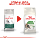 Vergleich von Royal Canin Katzenfutter: altes Design "OUTDOOR +7 ans" links, neu "Active Life OUTDOOR 7+" rechts mit Katzenbild.
