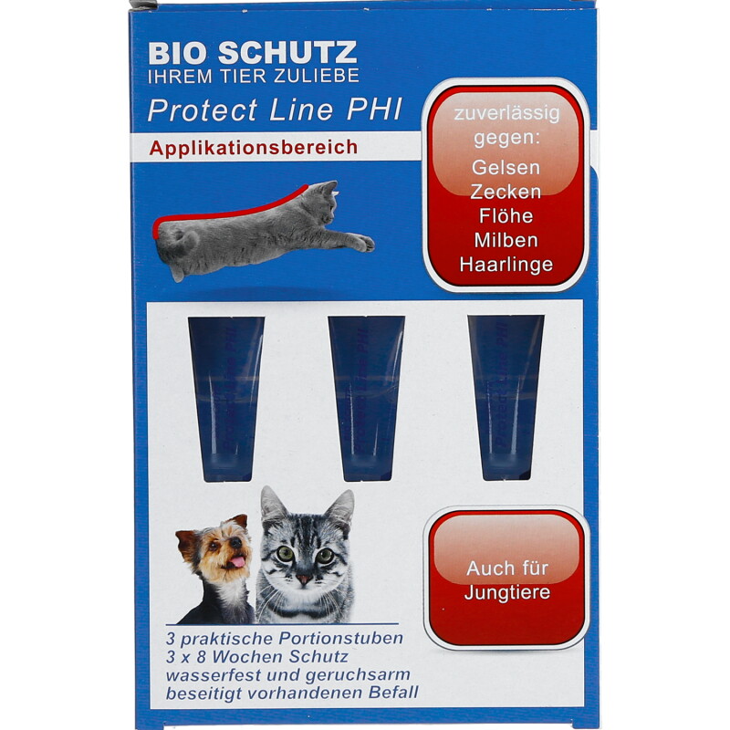 Bio Schutz Protect Line PHI für Katzen und kleine Hunde 3x2ml