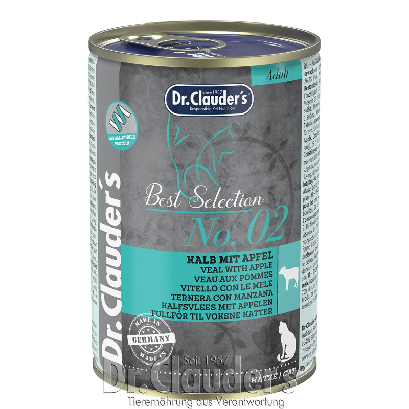 Dr. Clauder's Best Selection No2 Kalb mit Apfel 12x200 g