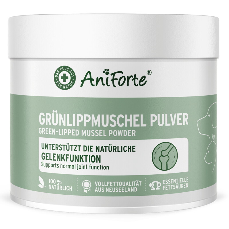 AniForte Grünlippmuschelpulver Vollfettqualität 250 g