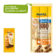 Verpackung für MultiFit BBQ Fleischsticks für Katzen, mit einem Katzenbild, Nährwertangaben von 95% Fleisch und "Keine zugesetzten Zucker."