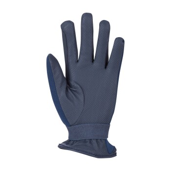 Ein einzelner navyblauer Haustierpflegehandschuh mit strukturiertem Griff und elastischem Handgelenk, entworfen für den Umgang mit Haustieren.