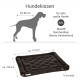 Hundebett für sehr große Hunde, Maße 115 cm x 100 cm x 10 cm, geeignet für Rassen wie Mastiff und Berner Sennenhund.