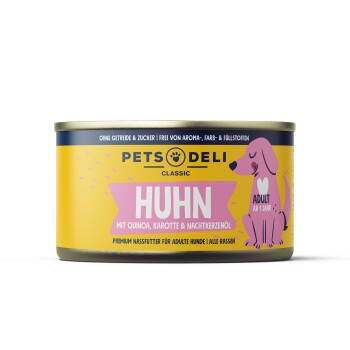 Nassfutter Hund, Huhn mit Karotte 6x200 g