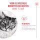 Senior kattenvoer voor katten van 15+ jaar, ondersteunt de niergezondheid met hoogwaardige eiwitten en aangepaste fosforniveaus.