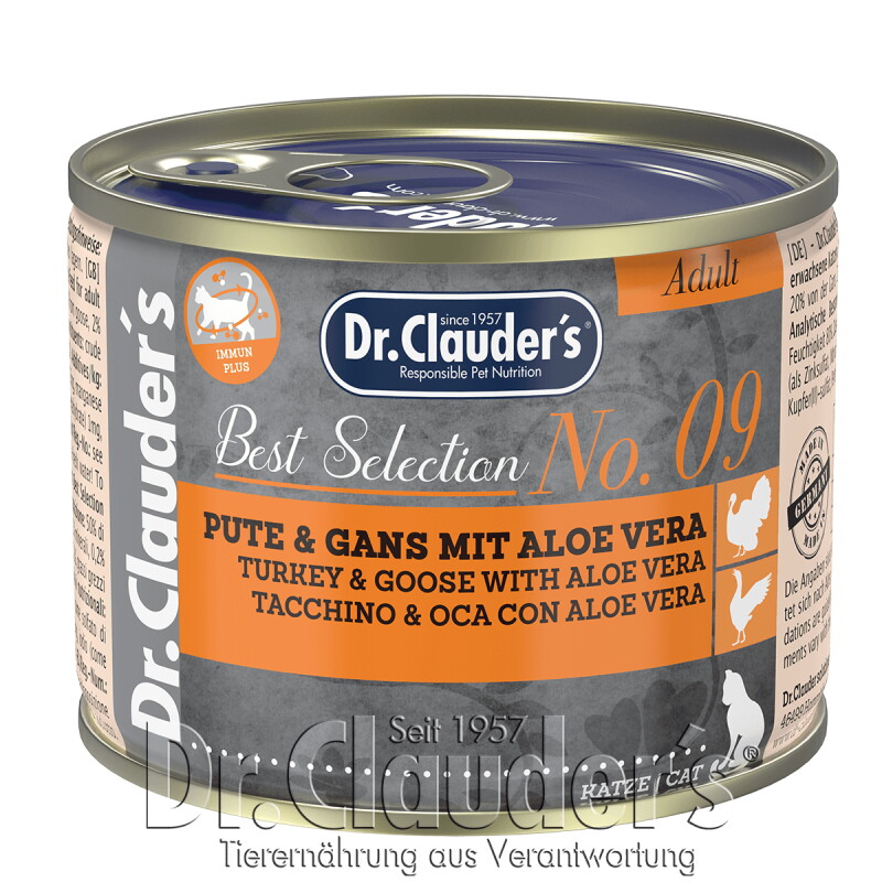 Dr. Clauder's Best Selection No 9 Pute & Gans mit Aloe Vera 12x200 g