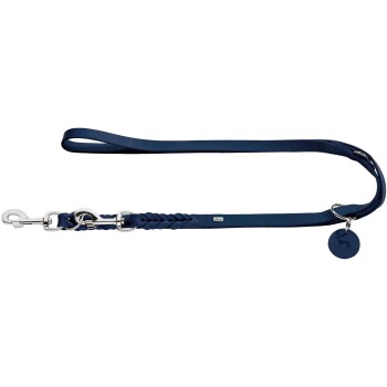 Verstellbare Führleine Solid Education dunkelblau 1,8 cm, 2 m