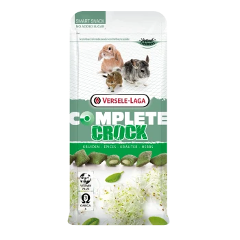 Versele-Laga Complete Crock Kräcker-Snack für Kleintiere mit Vitamin Plus und Omega 3, ohne Zuckerzusatz, wiederverschließbare Packung.