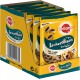 Verpackung von Pedigree Tasty Minis Hundeleckerlis, mit dem Geschmack "Leckerbissen" mit Rind und Käse, 6 Packungen à 140g.