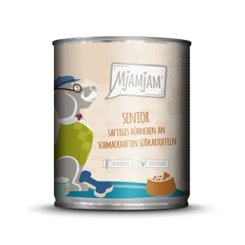 Nassfutter Hund Senior - saftiges Hühnchen an Süßkartoffeln 6 x 800 g