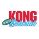 KONG Enchanted Logo mit fettem roten "KONG"-Text und verspieltem blauen "Enchanted"-Text mit einem grünen Oval, das "DRAGON" beschriftet ist.