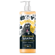 Bugalugs Mango & Banana Shampoo-Flasche, 500ml, mit einem Cartoon-Hund, der tiefenwirksame Pflege für Haut und Fell verspricht, pH-ausgeglichen und parabenfrei.