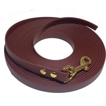 15-25 kg Biothane Schleppleine sattelbraun 15 m