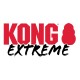KONG Extreme-Logo in fettem Rot und Schwarz, mit einer stilisierten KONG-Spielzeug-Silhouette.