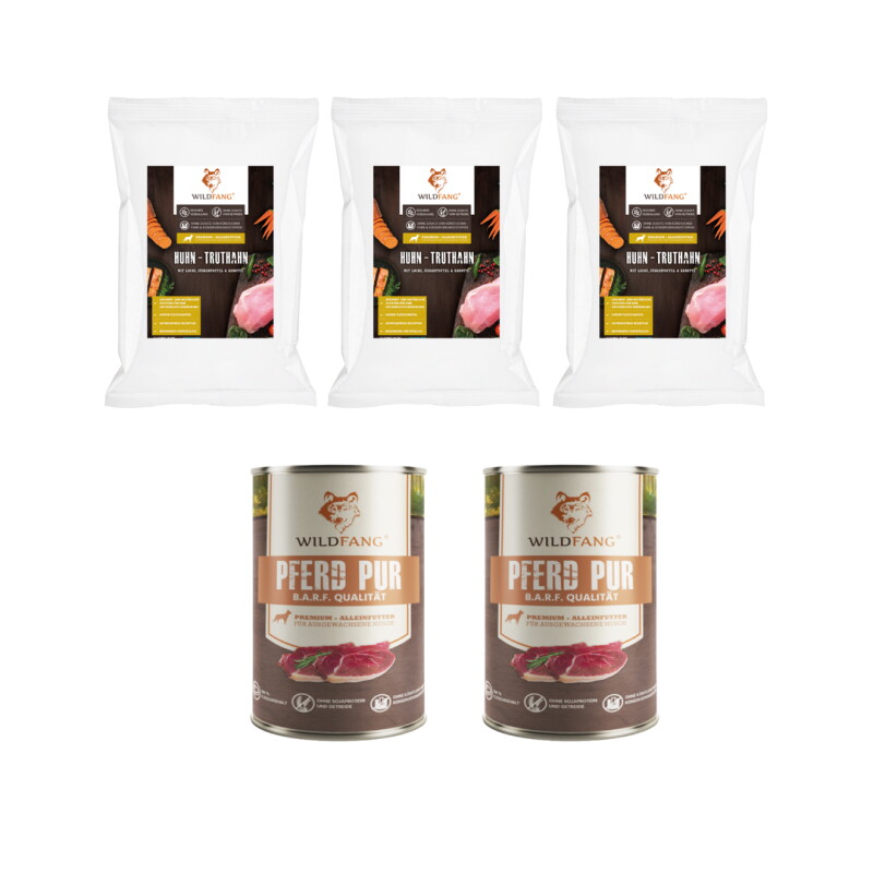 Wildfang Genussbox Junior - Trocken- & Nassfutter Huhn Pferd