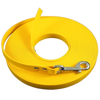 15-25 kg Biothane Schleppleine gelb 10 m