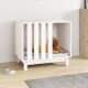 Hundehütte Massivholz Kiefer Hundehöhle Hundebett weiß 70 cm, 50 cm, 62 cm