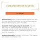 Opakowanie karmy dla zwierząt z tytułem 'Zusammensetzung mit Huhn' i szczegółową listą składników, w tym mięsa, ryb i dodatków odżywczych.