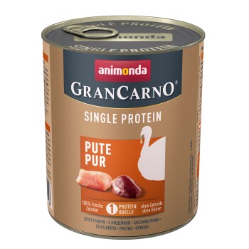Animonda GranCarno Single Protein Pute pur 24×800 g