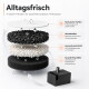 Alltagsfrisch 4-stufiger Haustier-Wasserfilter mit mechanischer, Aktivkohle-, Ionenaustausch- und keramischer Mineralfiltration.