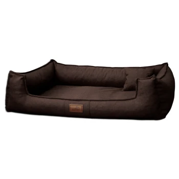 ® Orthopädisches Hundebett GOOFY Couture >> inkl. Matratzenschoner << braun 90 cm, 25 cm, 75 cm