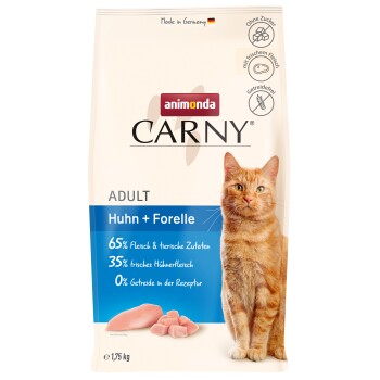 Carny Nassfutter Katze Adult Huhn & Forelle 1,75 kg