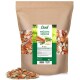 Getrocknete Obst- und Gemüsemischung für Haustiere in einer 1 kg schweren braunen Papiertüte, mit Karotten und Erbsen auf dem Etikett, hergestellt in Deutschland.