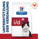 Hill's Prescription Diet i/d Verdauungsunterstützung Katzenfutter mit Huhn, deutscher Text „Unterstützung der Verdauung“