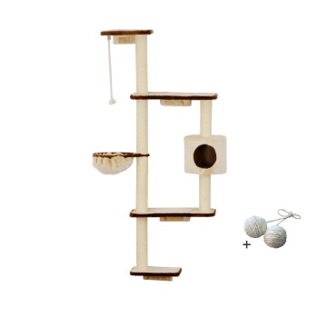 Rohrschneider ® Wandkratzbaum Mabel, mit Gratis-Spielball,