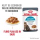 Royal Canin Urinary kattenvoer zakje met een bord natvoer, met tekst over het ondersteunen van de urinegezondheid in 10 dagen.
