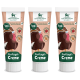 Drei Tuben Knuffelwuff Geflügel-Creme mit einem Cartoon-Puten, gekennzeichnet mit "100% Pute," mit Symbolen für Cranberries und getreidefrei.