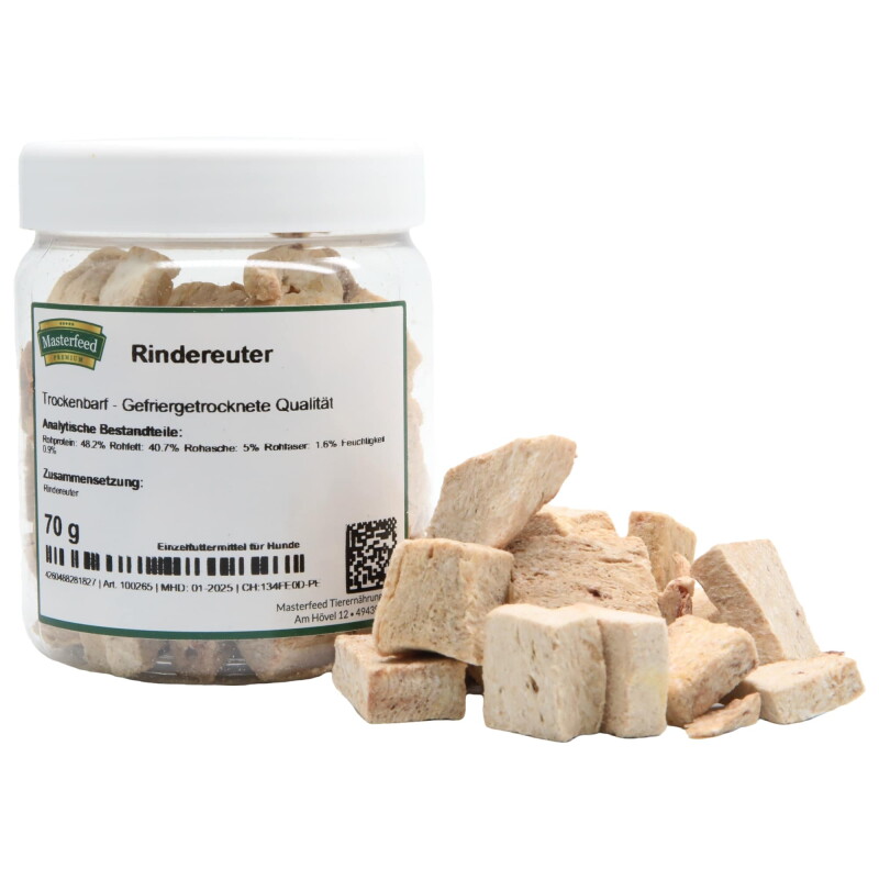 Masterfeed Trockenbarf Rindereuter 1 kg