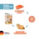 Freeze-Drying-Prozess für Hundeleckerlis: 550g frischer Lachs reduziert sich auf 110g gefriergetrockneten Lachs. Hergestellt in Deutschland.