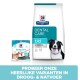 Hills Prescription Diet Dental Care t/d hondenvoer zak naast Dental Care Chews, met een lachende hond en Nederlandse tekst die de producten promoot.