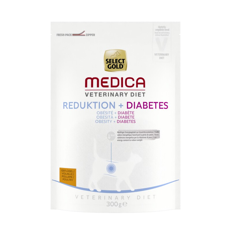 SELECT GOLD Medica droogvoer kat, adult, reductie+diabetes 300 g