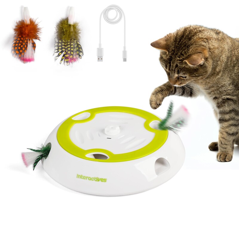 PetGreens All For Paws Interaktives Katzenspielzeug - Hau den Maulwurf