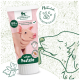 Eine Tube Knuffelwuff Leberpaste für Hunde, mit einem rosa Schwein und der Angabe 88% Schweinefleisch, ohne Konservierungsstoffe, Zucker oder Getreide.