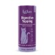 Violette KatKare 'Digestive Topping'-Dose als Katzenergänzung mit Katzenillustration, 'Vital-Topping' und dem Slogan 'Sprinkle good. Do good. Feel good.'