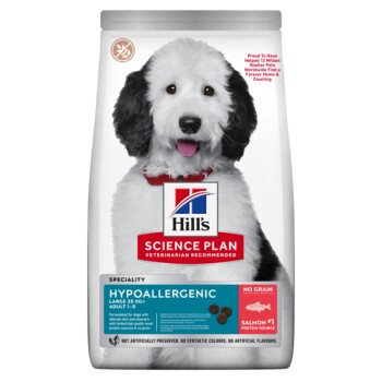 hill's science plan hypoallergenic adult large breed au saumon 14 kg
