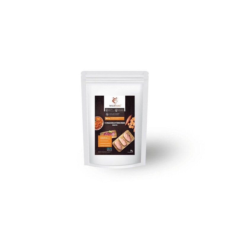 Wildfang Verdauungsfördernde Snacks - getreidefrei - 70 g