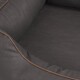 Orthopädisches Hundebett Rockland aus Kunstleder schwarz XL