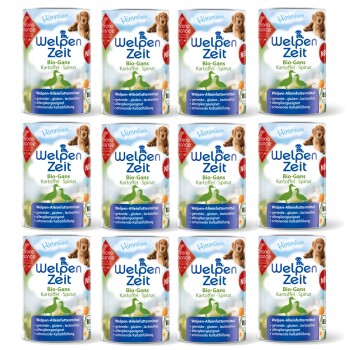 Welpenfutter -Gans mit Kartoffel und Spinat 4,8 kg