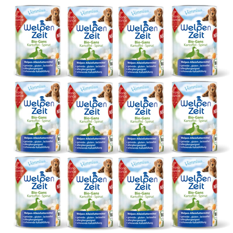 ChronoBalance Welpenfutter -Gans mit Kartoffel und Spinat 4,8 kg