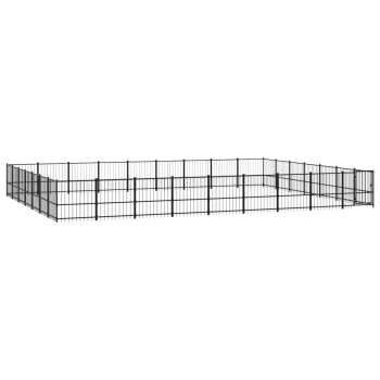 Outdoor Hundezwinger Stahl 8,73 m, 6,79 m, 1 m