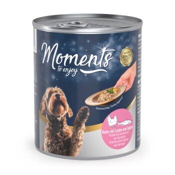Nassfutter Hund Adult Huhn mit Lachs & Spinat 6x220 g