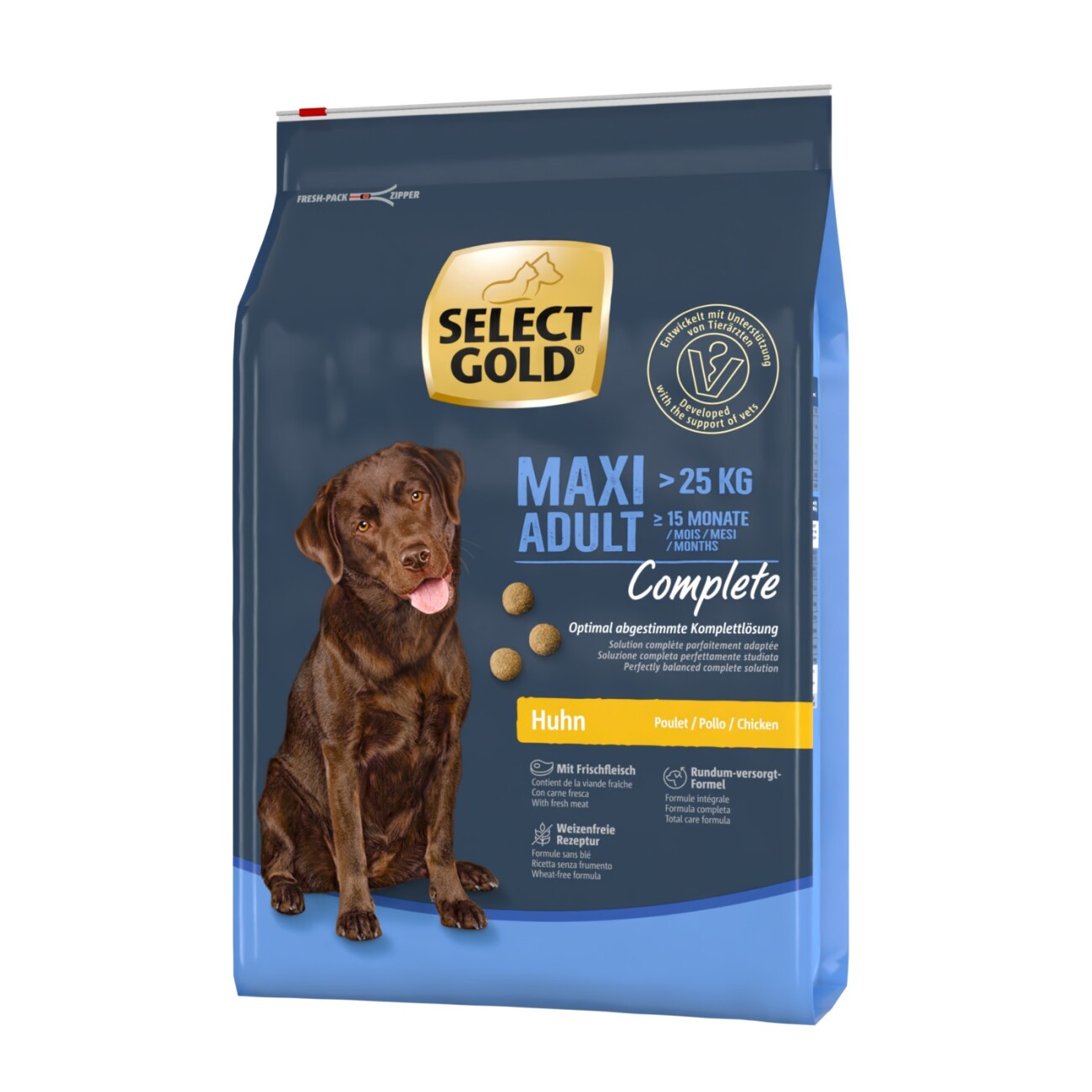 Select gold top puppy food