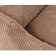 Hundebett aus Cord mit Handwebcharakter Olivia braun XL