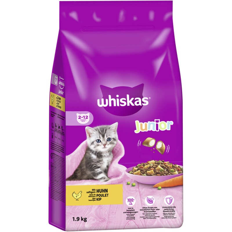 Whiskas Junior Kip 1,9 kg