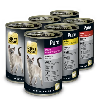 PURE Nassfutter Katze, Adult Mixpaket 6x400g