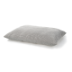 Un coussin pour animaux doux et rectangulaire de couleur grise avec une surface texturée, idéal pour le confort et la détente des animaux.
